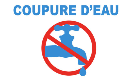 COUPURE D’EAU MARDI 20 MAI