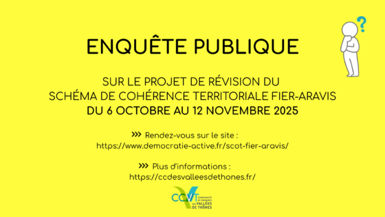 Enquête publique – SCOT Fier-Aravis