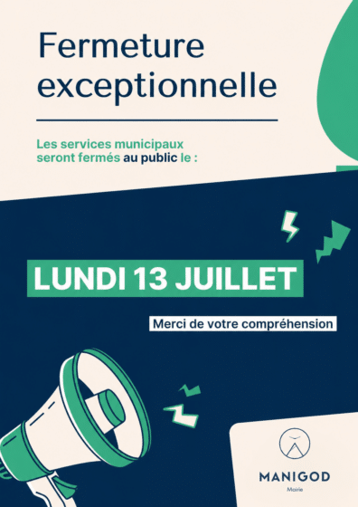 FERMETURE EXCEPTIONNELLE DES SERVICES MUNICIPAUX