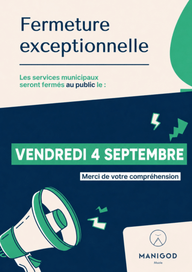 FERMETURE EXCEPTIONNELLE DES SERVICES MUNICIPAUX