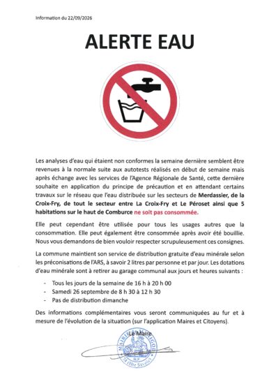 ALERTE EAU