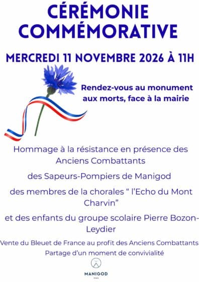 COMMÉMORATION DU 11 NOVEMBRE 2026